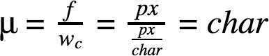character constant equation