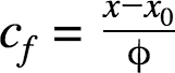 font x-height correction equation
