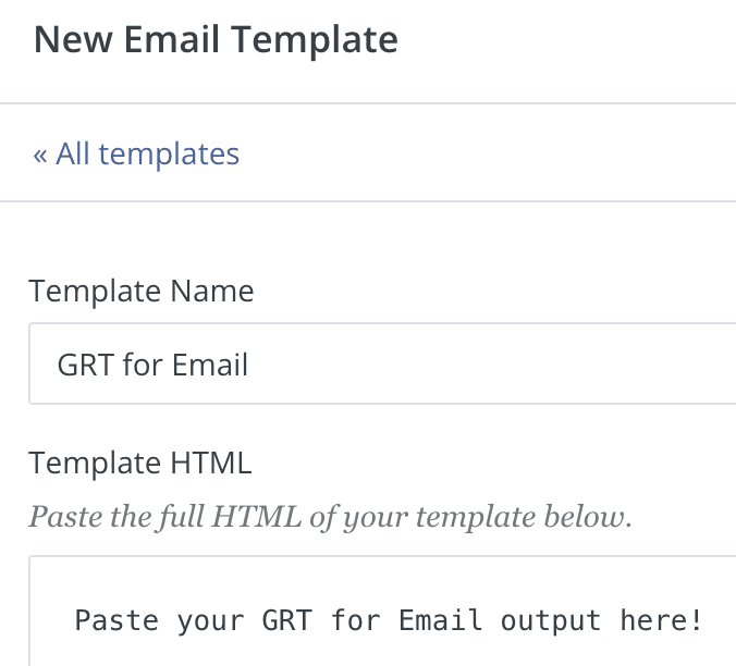 ConvertKit email template