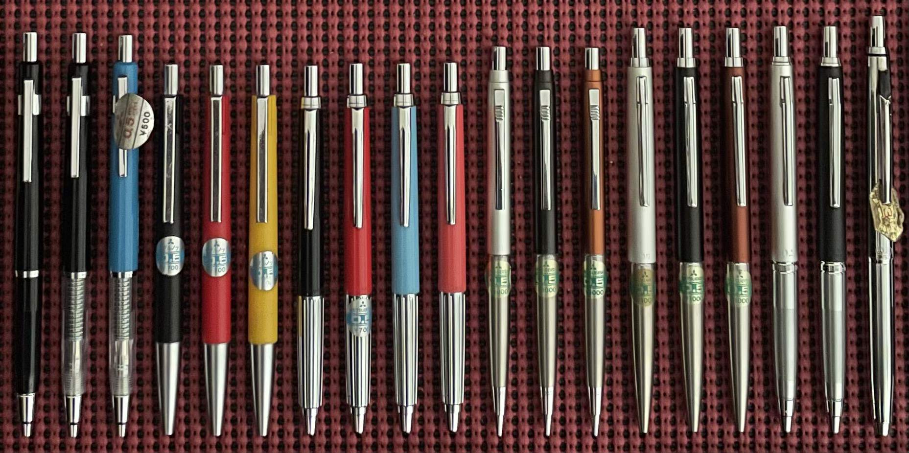 Mitsubishi double-knock mechanical pencils