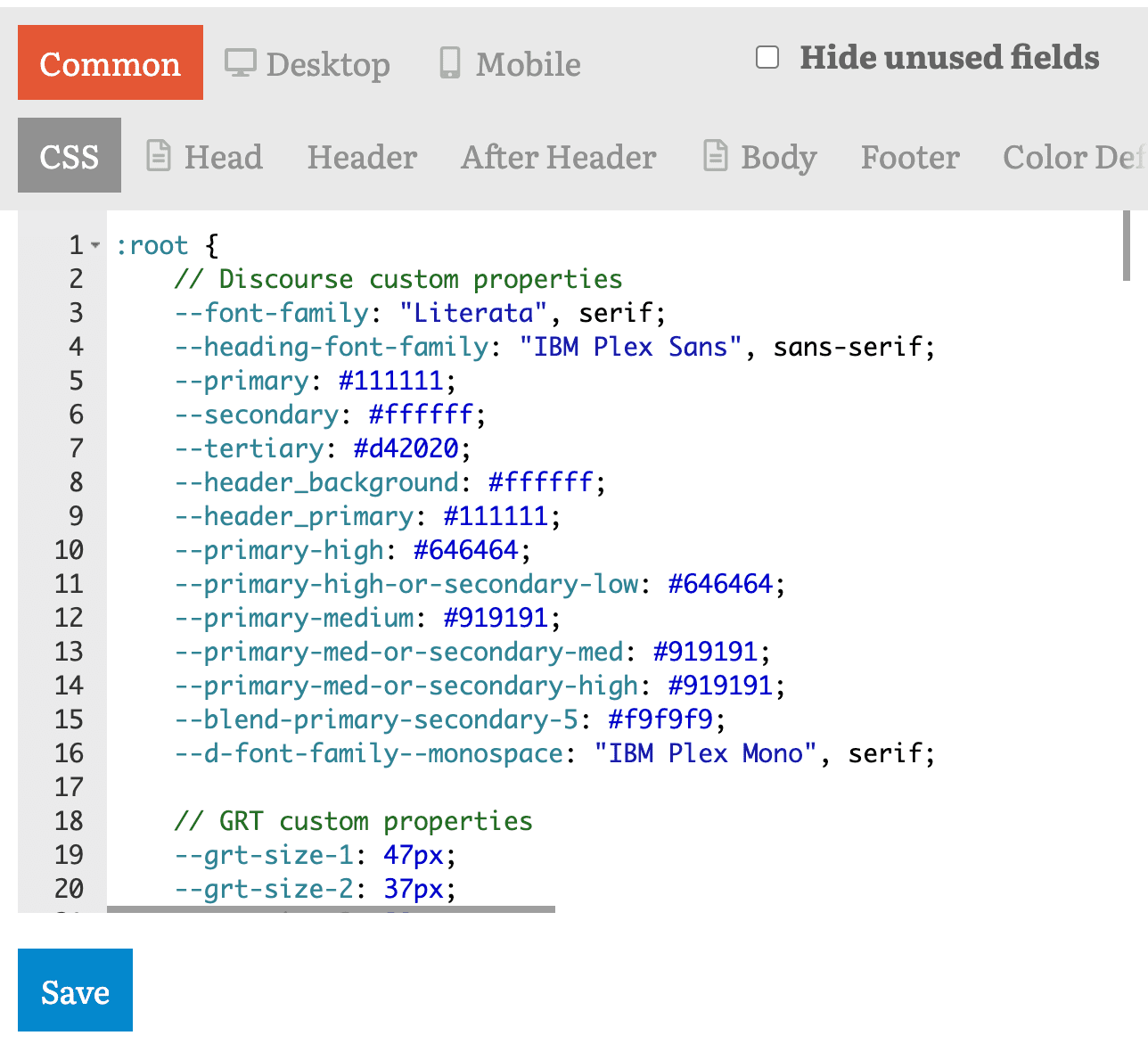 Discourse Custom CSS