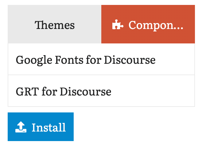 Discourse Theme Components